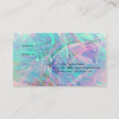 トレンディーエレガントプロフェッショナルオパール虹色 紹介カード (裏面)