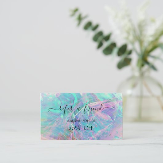 トレンディーエレガントプロフェッショナルオパール虹色 紹介カード (スタンド正面)