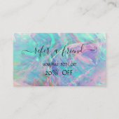 トレンディーエレガントプロフェッショナルオパール虹色 紹介カード (正面)