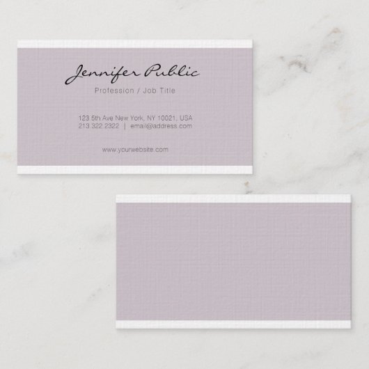 トレンディーエレガントプロフェッショナルミニマリストプレインラックス 名刺