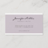 トレンディーエレガントプロフェッショナルミニマリストプレインラックス 名刺 (正面)