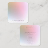 トレンディーエレガントプロフェッショナルモダンデザイン スクエア名刺 (正面/裏面)