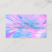 トレンディーエレガントプロフェッショナル、金ゴールドサークルLotus 名刺 (裏面)