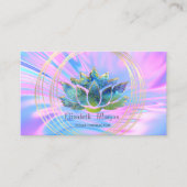 トレンディーエレガントプロフェッショナル、金ゴールドサークルLotus 名刺 (正面)