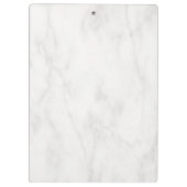 トレンディーエレガントホワイトマーブルモダンテンプレートクール クリップボード (裏面)