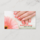 トレンディーエレガントマニキュリストネイルアーティストネイルサロン 名刺 (正面)