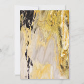 トレンディーエレガントマーブルロースクール卒業パーティー 招待状 (裏面)