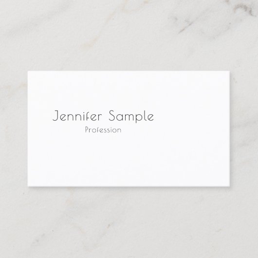 トレンディーエレガントミニマモダンリストテンプレートカスタム 名刺 (正面)