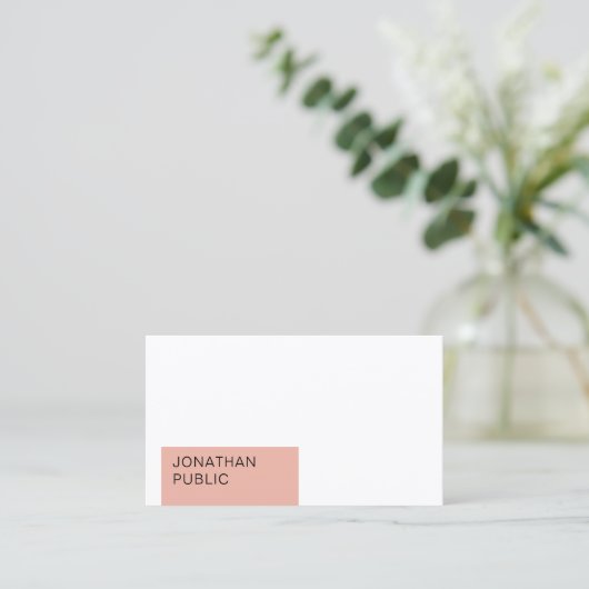 トレンディーエレガントミニマモダンリストテンプレート 名刺 (スタンド正面)