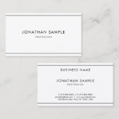 トレンディーエレガントミニマルモダンプロフェッショナルシンプル 名刺 (正面/裏面)