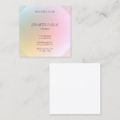 トレンディーエレガントモダンカラフルデザインテンプレート スクエア名刺 (正面/裏面)