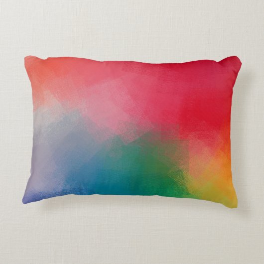 トレンディーエレガントモダンカラフル抽象芸術テンプレート アクセントクッション (裏面)