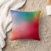トレンディーエレガントモダンカラフル抽象芸術テンプレート クッション (ブランケット)