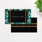 トレンディーエレガントモダンガーリーピーコック&レオパード (デスク)