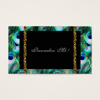 トレンディーエレガントモダンガーリーピーコック&レオパード