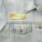 トレンディーエレガントモダンシンプルテンプレートフェイク金ゴールド 名札 (インサイチュ)