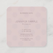 トレンディーエレガントモダンシンプルテンプレートプロフェッショナル スクエア名刺 (裏面)