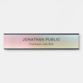 トレンディーエレガントモダンテンプレートイエローグリーンレッド サインプレート (正面)