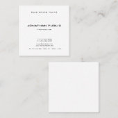 トレンディーエレガントモダンテンプレートプロフェッショナル スクエア名刺 (正面/裏面)