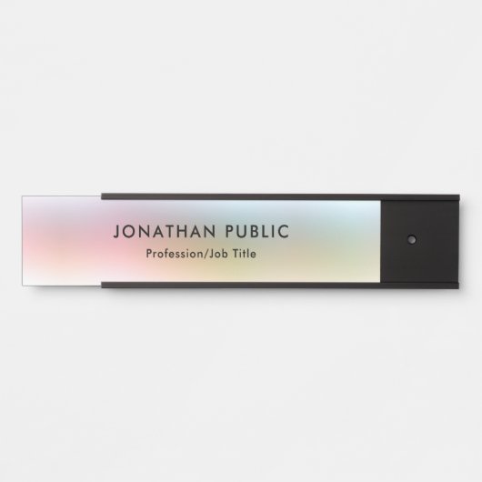 トレンディーエレガントモダンテンプレート サインプレート (正面)