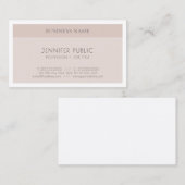 トレンディーエレガントモディッシュカラー頭が切れるデザインプレーン 名刺 (正面/裏面)