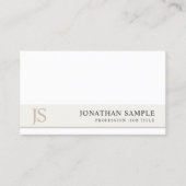 トレンディーエレガントモノグラムミニマルデザインルクセ 名刺 (正面)