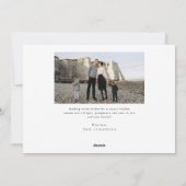 トレンディーエレガント写真クリスマス シーズンカード (裏面)