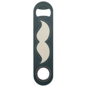 トレンディーエレガント口ひげパーソナライズされた スピード栓抜き (裏面)