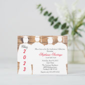 トレンディーエレガント国の卒業発表 招待状 (スタンド正面)