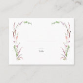 トレンディーエレガント山花フローラ結婚護衛 プレイスカード (正面)