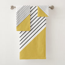 トレンディーエレガント幾何学的シックマスタードイエロー