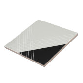 トレンディーエレガント幾何学的シック上グレーとブラック タイル (側面)