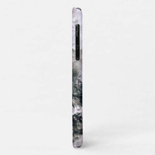 トレンディーエレガント白黒ストーン結晶陽極 Case-Mate iPhoneケース (裏面/左)