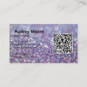 トレンディーエレガント美容師サロン美しいサロン 名刺 (正面)