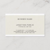 トレンディーエレガント金ゴールドモノグラムデザインプモダンラン 名刺 (裏面)