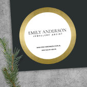 トレンディーエレガント金フェイク箔テクスチャー事業 ラウンドシール