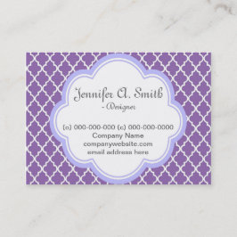 トレンディーエレガント、クール、紫ガーリーの花形箔 名刺