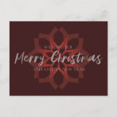 トレンディーエレガント「聖降誕祭お目出カッコいいとうございます ポストカード (正面)