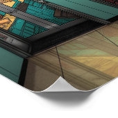 トレンディーエレベはっきりしたータポスター – Bright Wall Art ポスター (角)