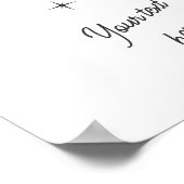 トレンディーエースのハートカスタムプリントトランプのポーカーカード ポスター (角)