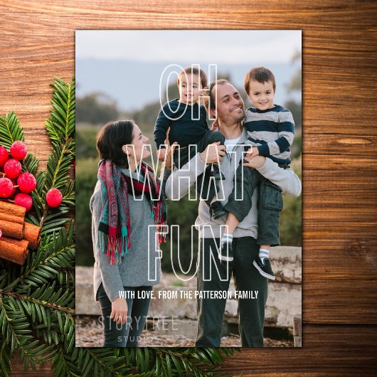 トレンディーオハイオおもしろいオーバーレイホリディフラットカード シーズンカード