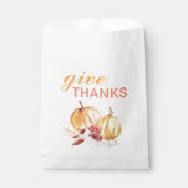 トレンディーオレンジアンドレッド与え感謝してい&パンプキン フェイバーバッグ (正面)