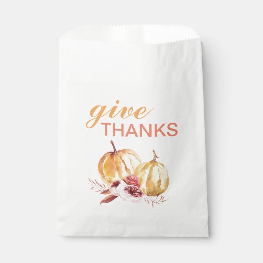 トレンディーオレンジアンドレッド与え感謝してい&パンプキン フェイバーバッグ (正面)