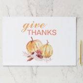 トレンディーオレンジアンドレッド与え感謝してい&パンプキン ペーパーパッド (インサイチュ)