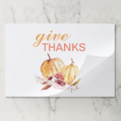 トレンディーオレンジアンドレッド与え感謝してい&パンプキン ペーパーパッド (折り畳み)