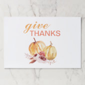 トレンディーオレンジアンドレッド与え感謝してい&パンプキン ペーパーパッド (正面)