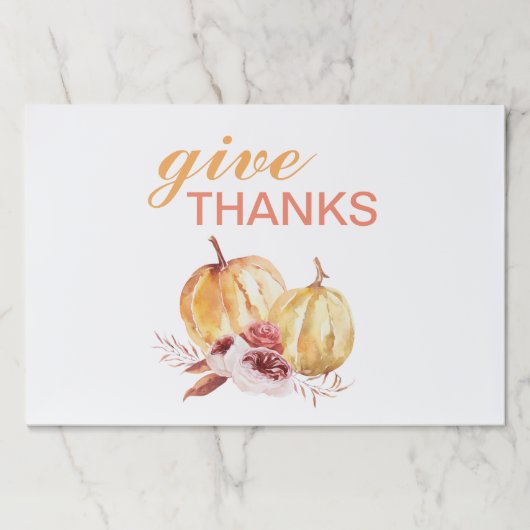 トレンディーオレンジアンドレッド与え感謝してい&パンプキン ペーパーパッド (正面)