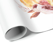 トレンディーオレンジアンドレッド与え感謝してい&パンプキン ラッピングペーパー (ロールコーナー)