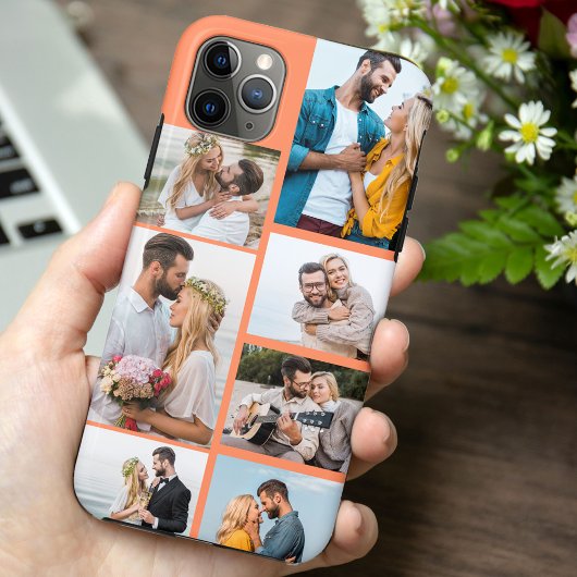 トレンディーオレンジ7 Photo Collage Case-Mate iPhoneケース