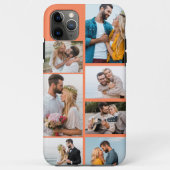 トレンディーオレンジ7 Photo Collage Case-Mate iPhoneケース (裏面)